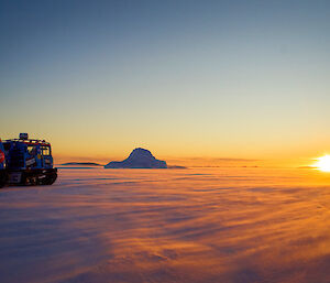 Hägglunds driving on sea ice