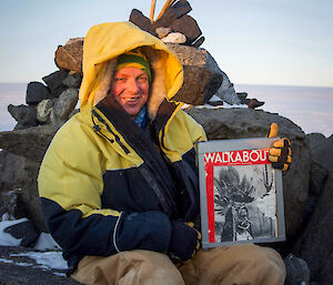 Walkabout magazine at Wilkins Cairn.
