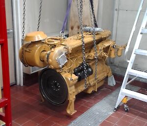Antarctic station powerhouse engine