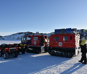 Hagg and quad bikes on sea ice