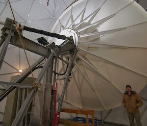 Inside the Davis ANARESAT Radome