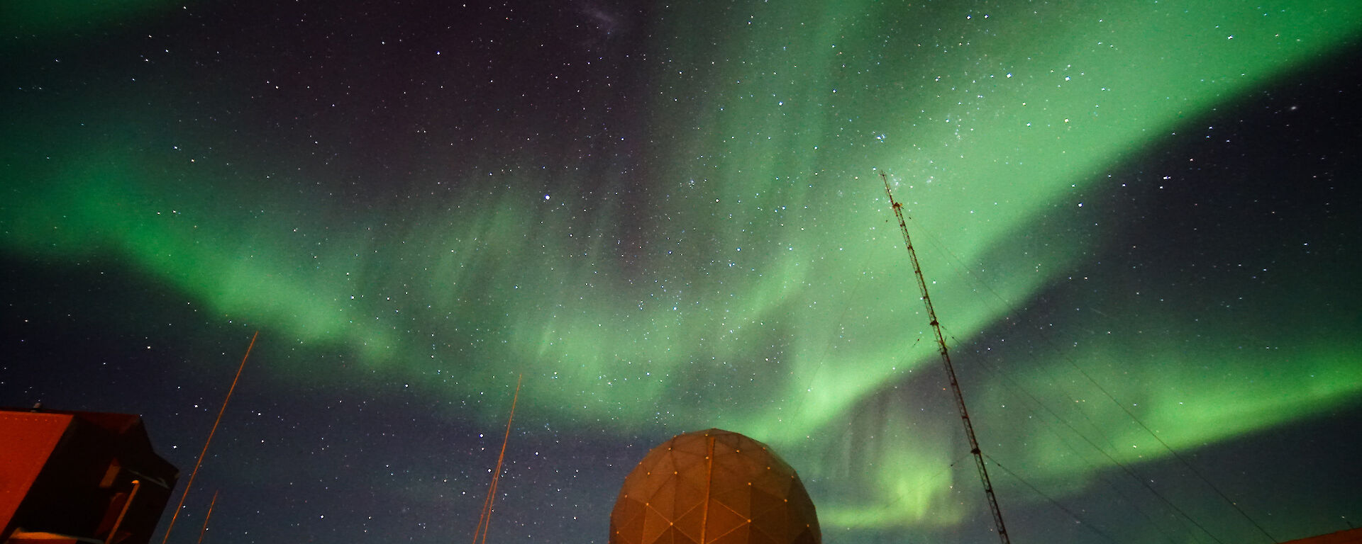 Aurora over the Davis ANARESAT