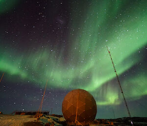 Aurora over the Davis ANARESAT