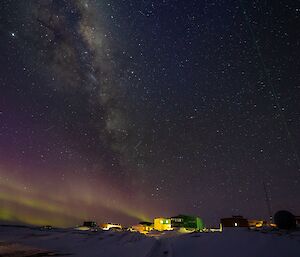 Aurora, Milky Way and the Davis LIDAR