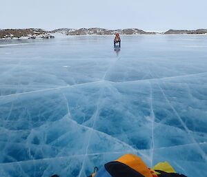 Crooked Lake frozen