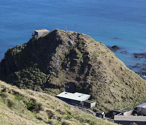 The Ham Shack on top of Hut Hill at Macquarie Island