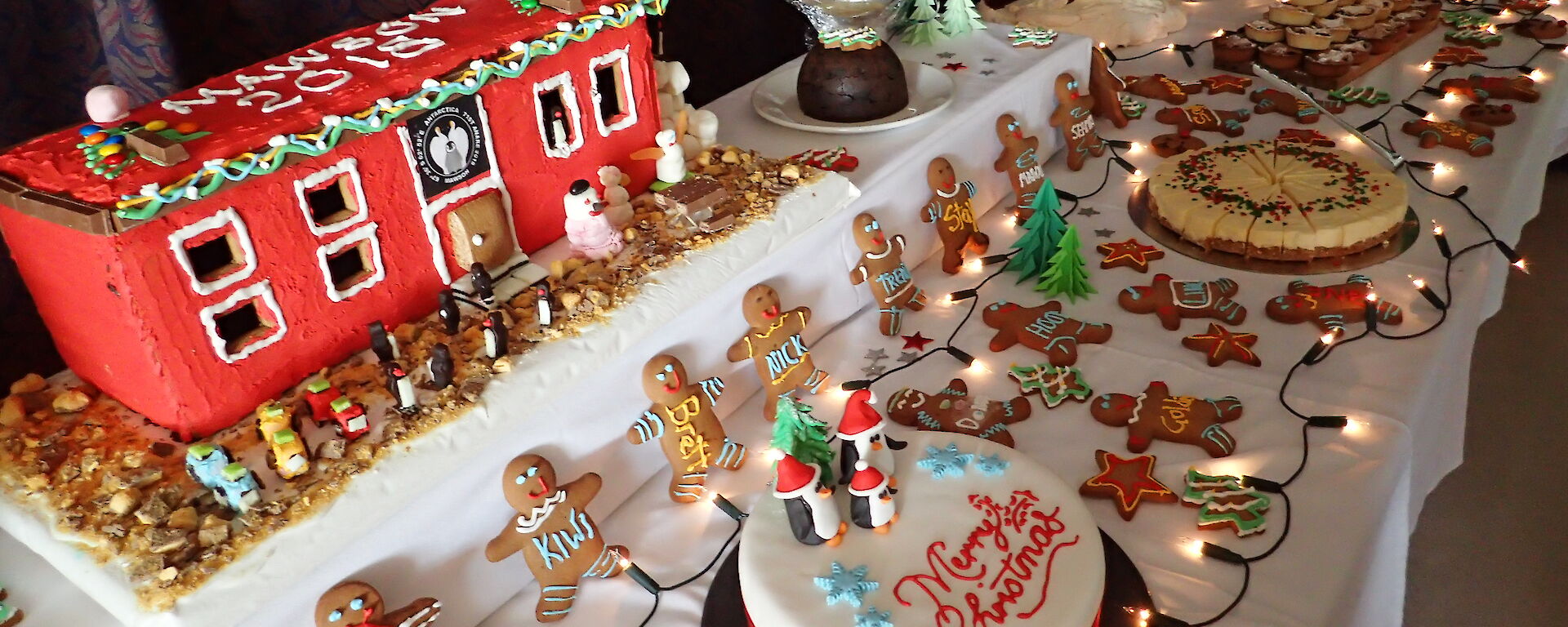 A gingerbread version of the Mawson Red Shed