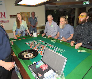 People playing roulette
