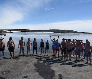 A group of swimmers