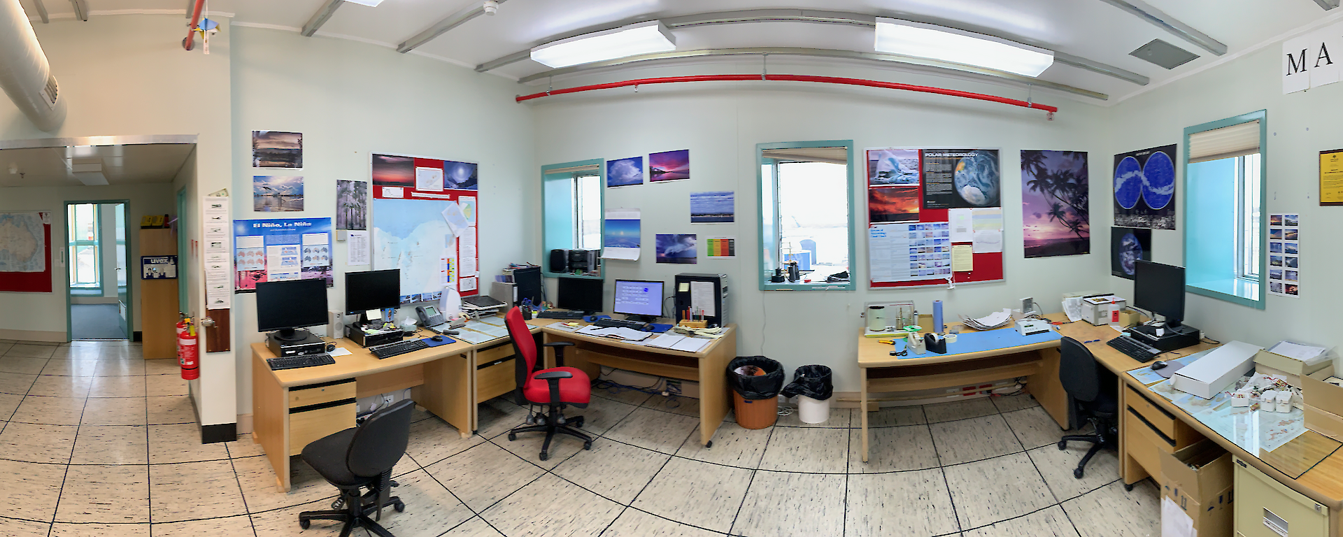The Mawson Meteorology office.