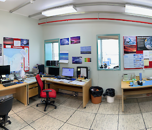 The Mawson Meteorology office.