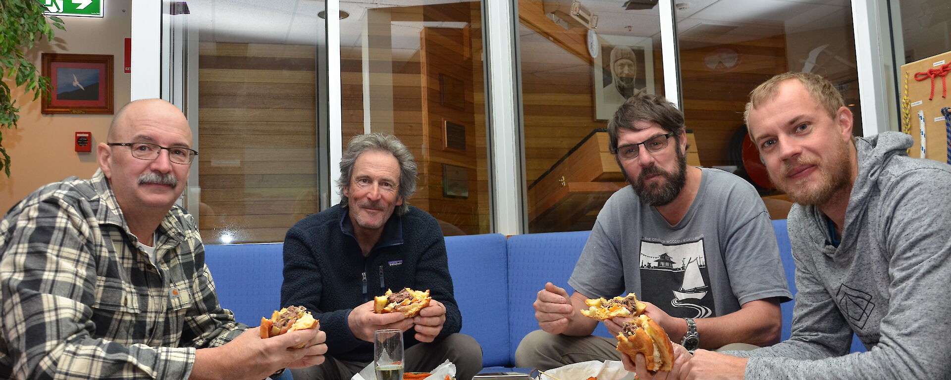 Happy customers of Leon’s Labour Day Mawson BurgerHaus.