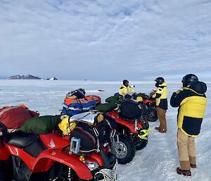 Mawson field training party in the Framnes Mountains.