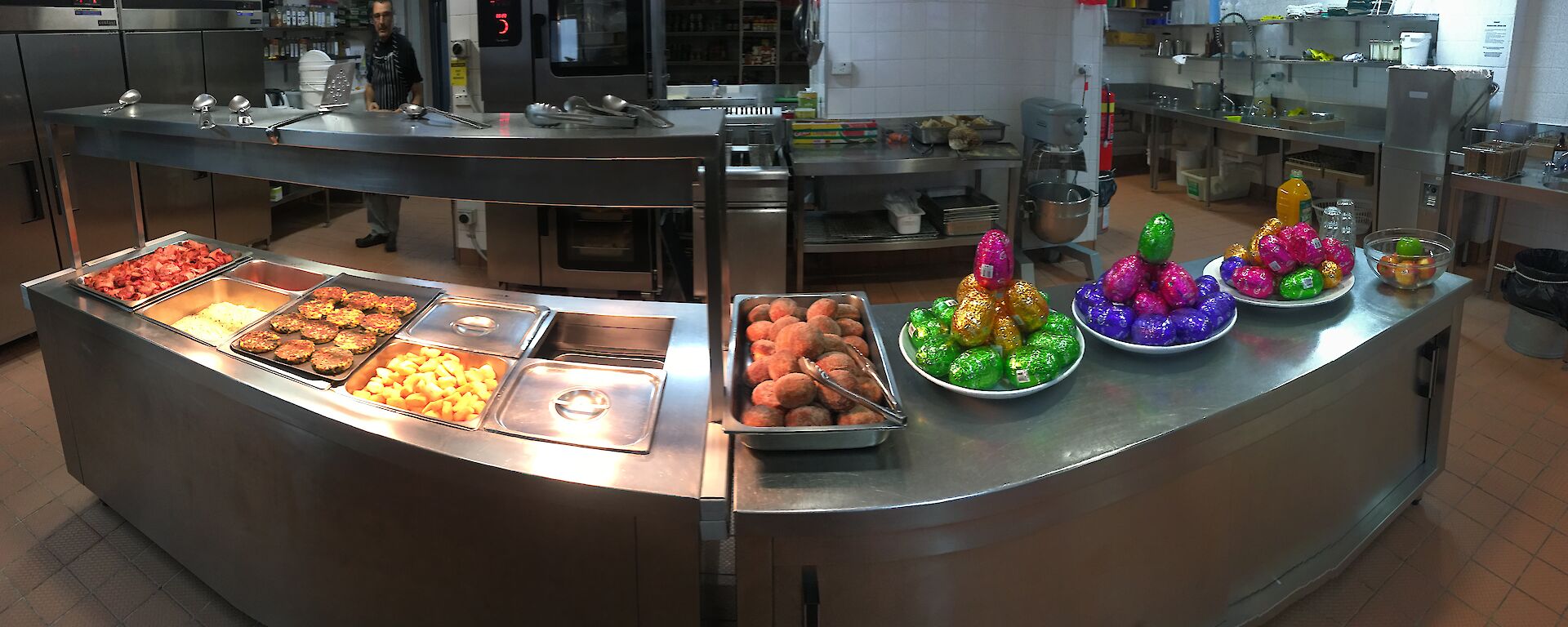 Easter Saturday brunch at Mawson Station 2019.