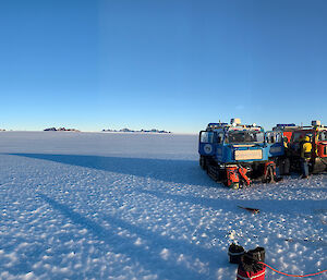 Panorama of Technical Search and Rescue training in the Framnes Mountains at Mawson Station