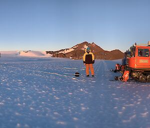 Mawson Technical Search and Rescue training in the Framnes Mountains.