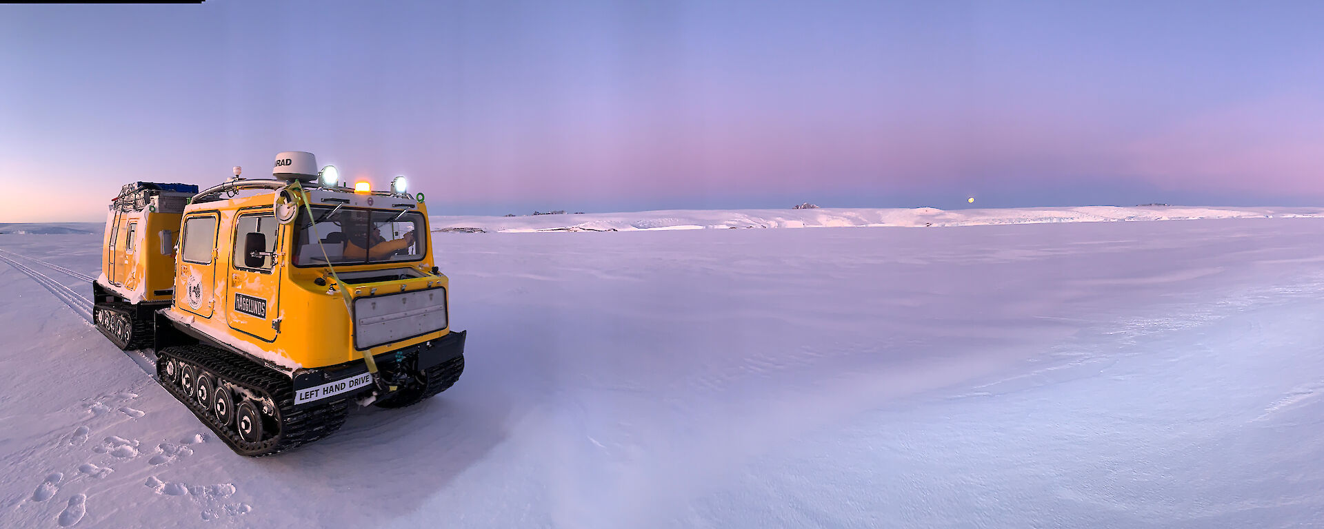 Panoramic image of Hägglunds sea ice