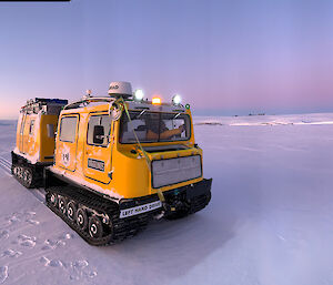 Panoramic image of Hägglunds sea ice