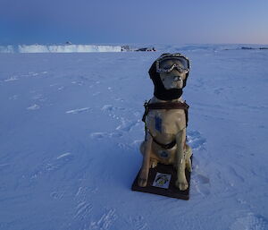 The ubiquitous Antarctic dog Stay enjoyed a deep field traverse to Taylor Glacier — June 2019.