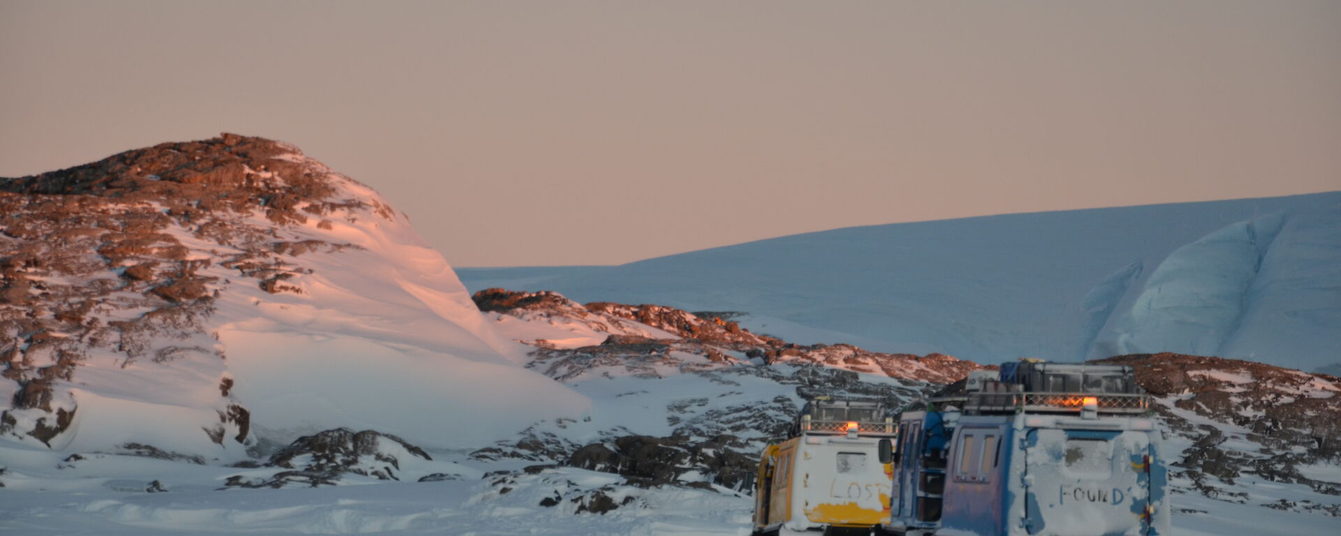 Mawson 72nd ANARE deep field traverse to Taylor Glacier — June 2019.