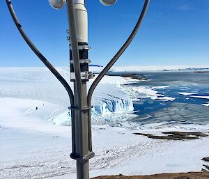 View from the Mawson wind turbine — by Electrician Geoff.