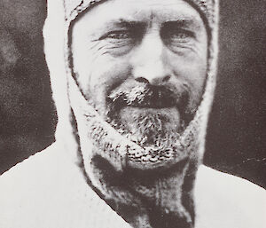 Sir Douglas Mawson in his iconic balaclava.