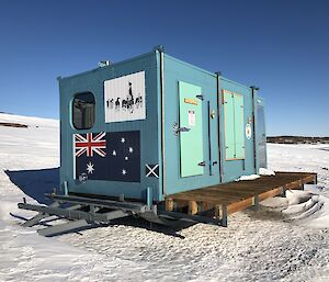 The 2019 remodelled Rumdoodle Hut prior to be returned to the field.