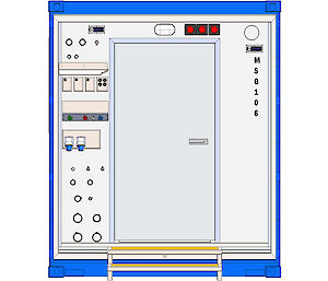 3D model of the science modules’ standard service interface, which links directly to the ship’s power, water, vacuum, air and alarm systems