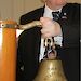 Former Wyatt Earp crew member, 96 year old Norman Tame, rang the ship’s bell at the celebratory luncheon.