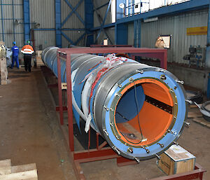 A 12.7 metre long tube that will enclose a propeller shaft.