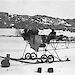 Douglas Mawson’s Vickers monoplane, with its wings removed and converted into an air tractor.