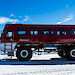 The large red Antarctic bus at Casey station.