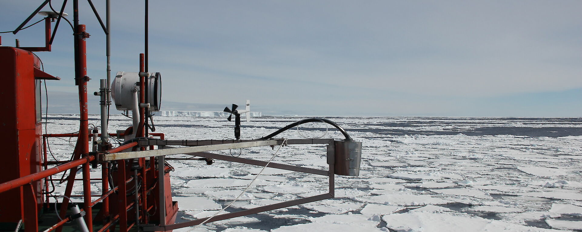 An air sampler on the Aurora Australis.