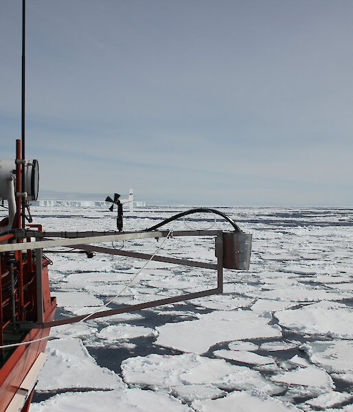 An air sampler on the Aurora Australis.