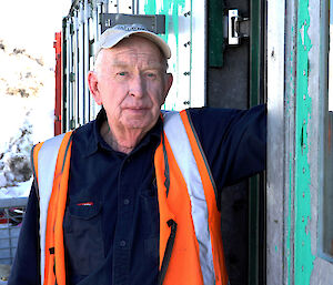 Antarctic Medal recipient, plumber Bob Rowland in Antarctica.