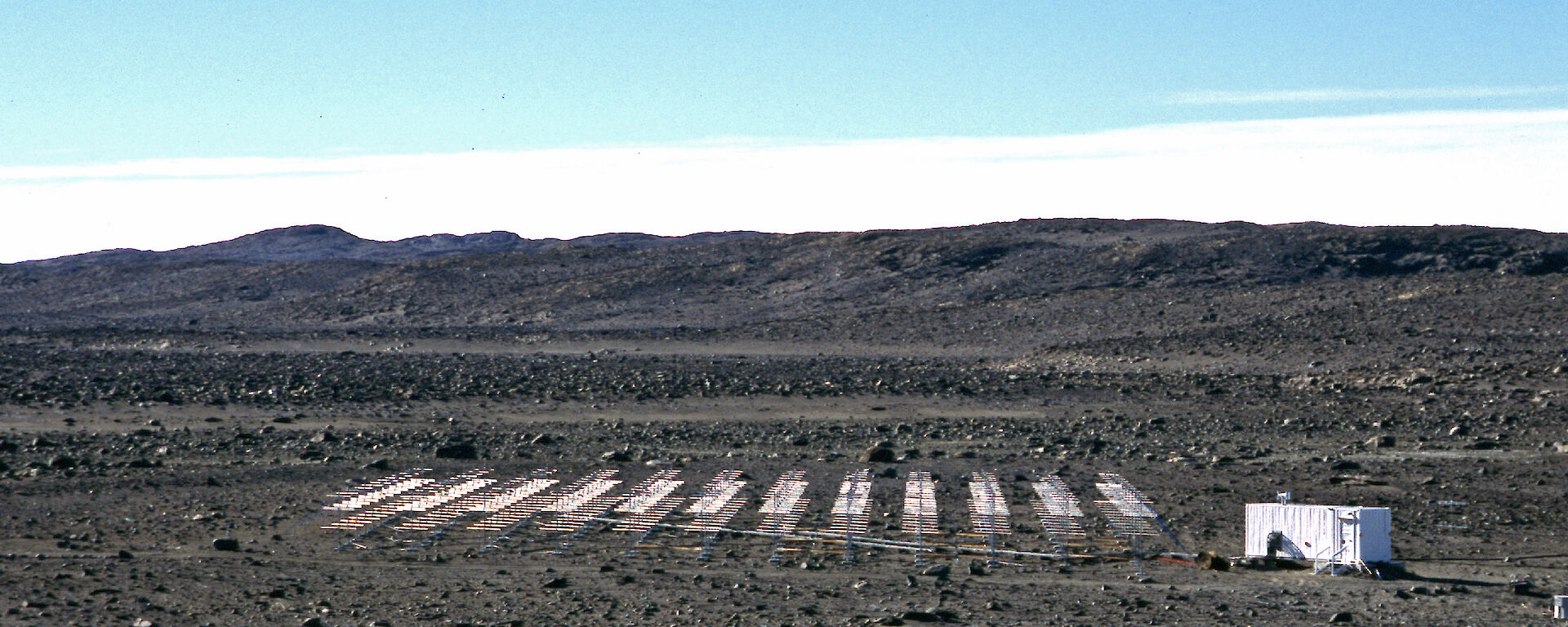 The VHF radar at Davis, used to measure winds in the lower part of the atmosphere