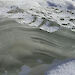 The refrozen Jökulhlaup water, dispersed across the ice