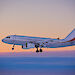 The A319 aeroplane landing at Wilkins Runway in Antarctica