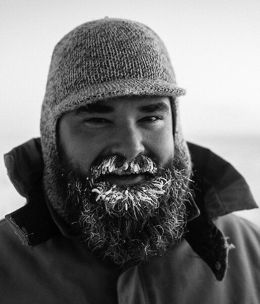 Mawson expedition mechanic (2014–15) Corey Brazendale in Antarctica
