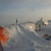 An Australian ice core drilling camp set up at Law Dome in 2008