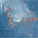 This map shows the location of spawning of female Patagonian toothfish around HIMI as the proportion of females with gonads assessed as mature or in the process of maturing