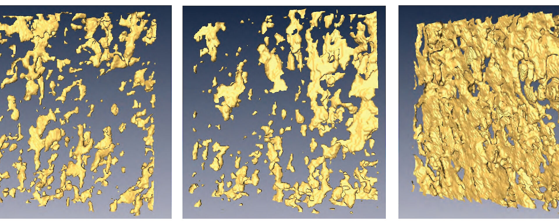 X-ray computed tomography images of brine pockets in the sea ice