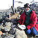 Don at the Proclamation flagpole at Mawson’s Huts Historic Site, Antarctica