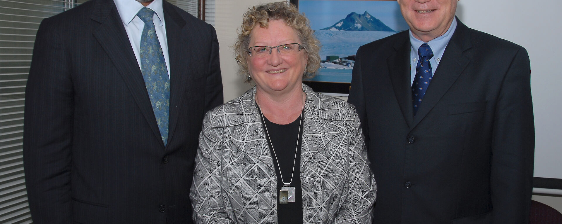 Lyn with US Consulate General Principal Officer, Michael Thurston and US Embassy Chargé d’Affaires, Dan Clune