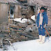 Andrew Jackson at Mawson’s Hut in 1981.