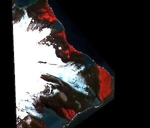 1991 SPOT image of Stephenson Glacier.