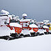 Snow covered Hägglunds at Casey