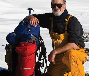Ian Phillips in Antarctica.