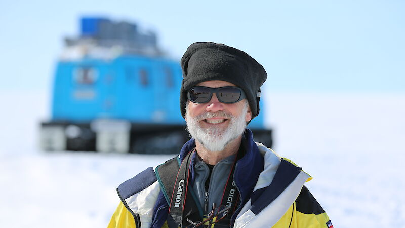 Dr John Cadden in Antarctica