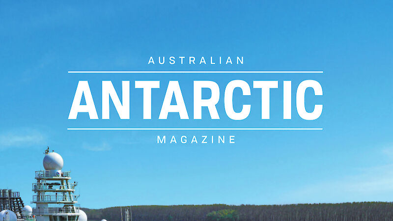 The magazine cover Issue #38 (from June 2020) of the Australian Antarctic Magazine, the last issue produced.